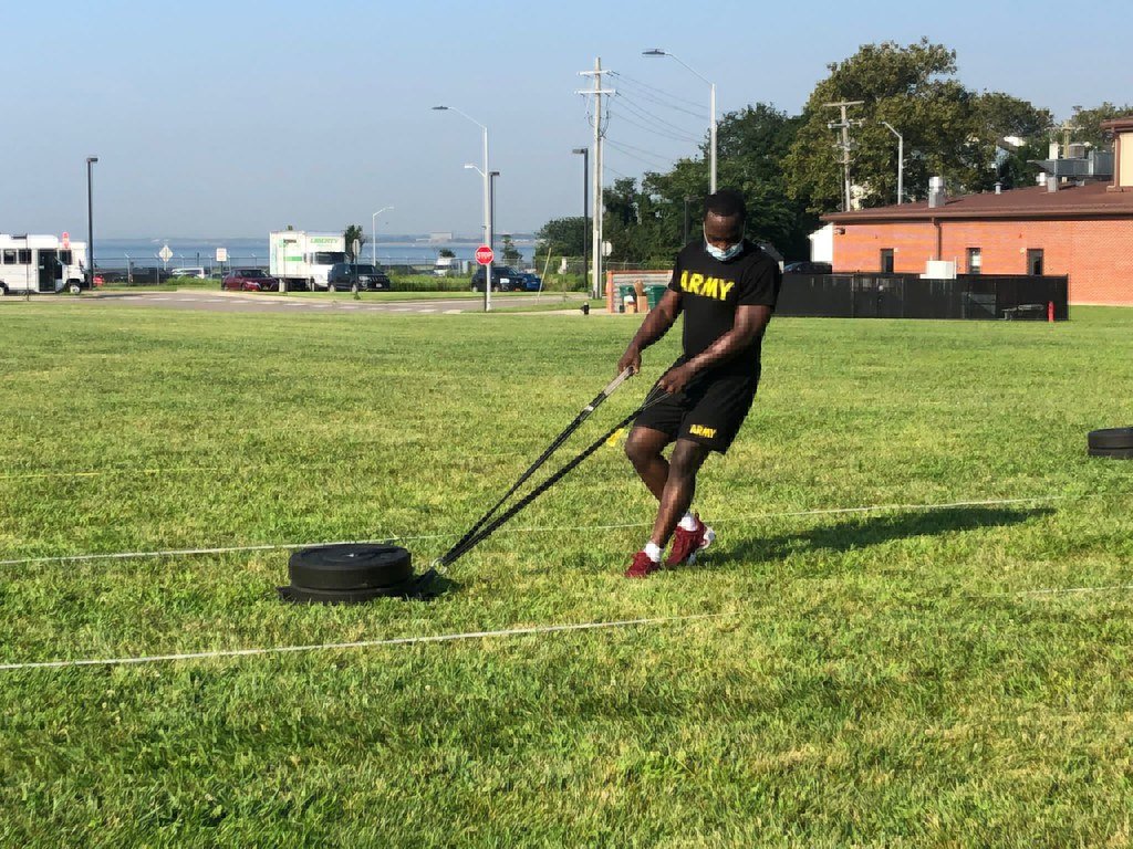 sled drags agility exercise