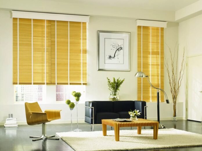 Bamboo blinds for living room